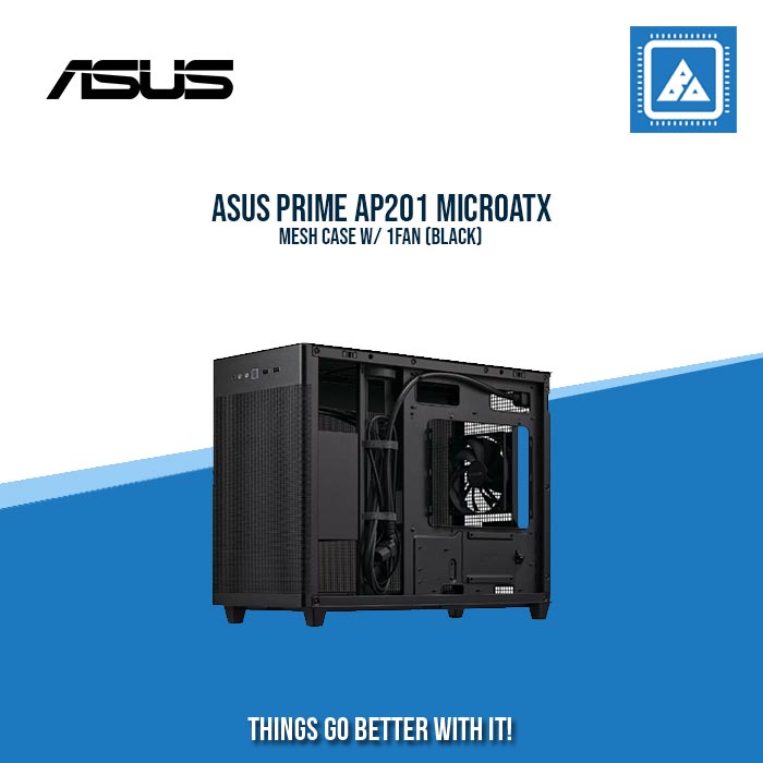 ASUS PRIME AP201 MICROATX MESH CASE W/ 1FAN (BLACK) ASUS PRIME AP201 MICROATX MESH CASE W/ 1FAN (BLACK)